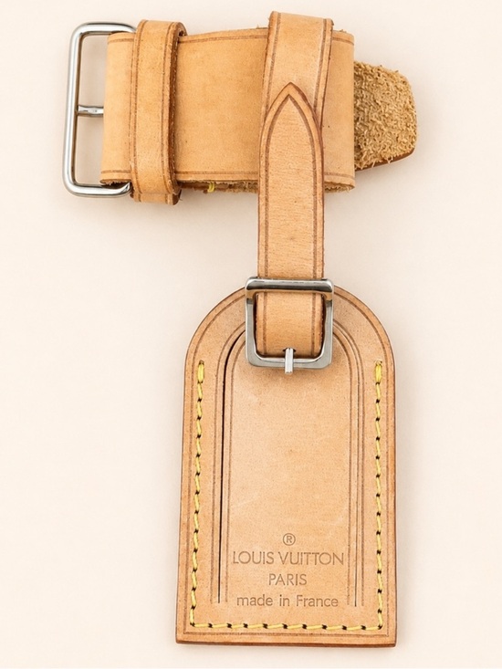 Louis Vuitton Accessories - Louis Vuitton Vachetta Leather Luggage Tag & Buckle Strap